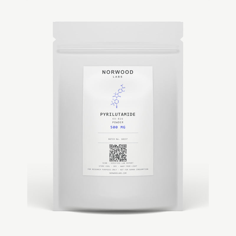 Pyrilutamide KX-826 powder 0.5 g resealable pouch, Norwood Labs powder