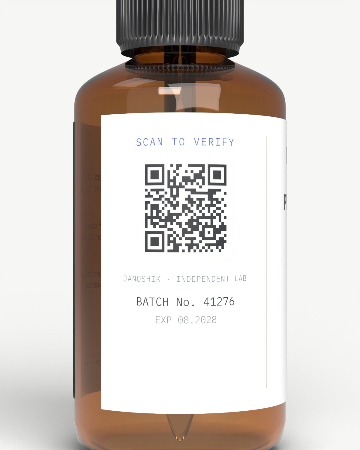 Pyrilutamide KX-826 0.5% solution — scan to verify batch QR, Norwood Labs